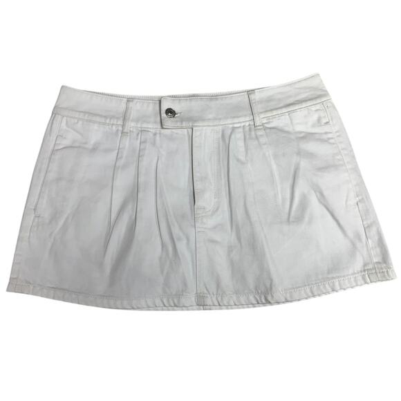 New American Eagle Womens Size 8 Comfort Stretch Low Rise ALine Mini Denim Skort - Picture 1 of 5